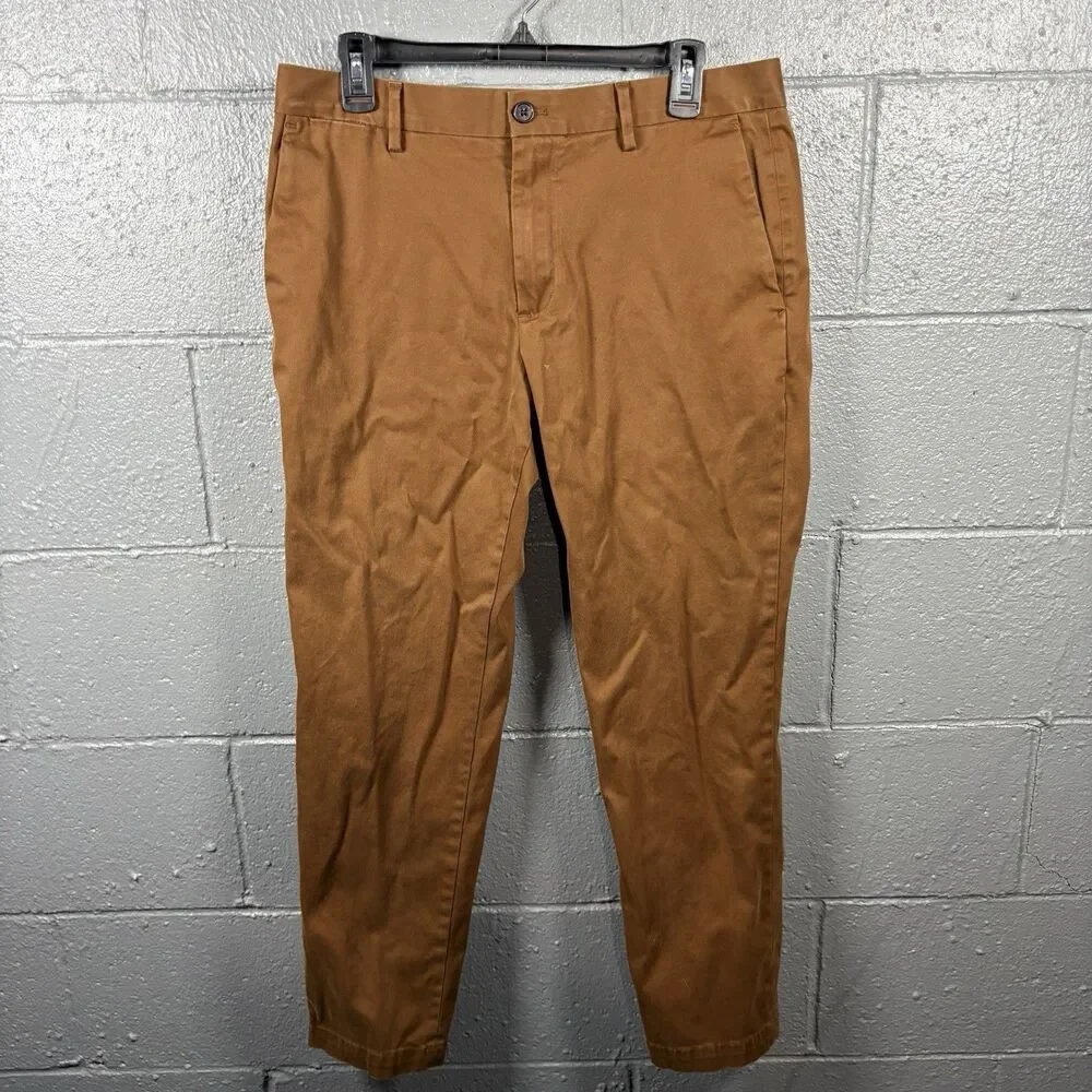 Banana Republic Chinos Men 33x30 Slim Fit Stretch Preppy Smart Casual